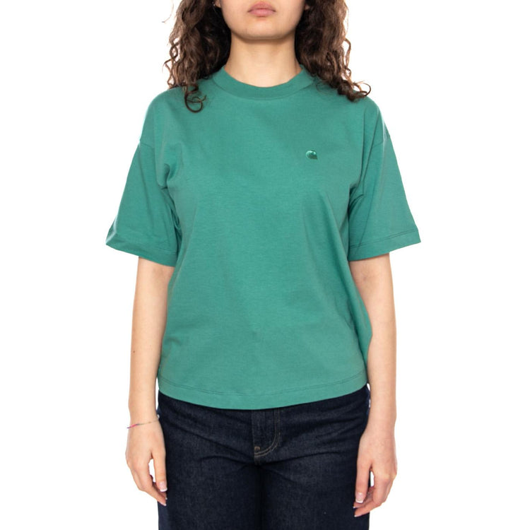 W' S/S Chester T-Shirt Lyly - Maglietta Girocollo Donna Verde I030656 3ICXX CARHARTT WIP 