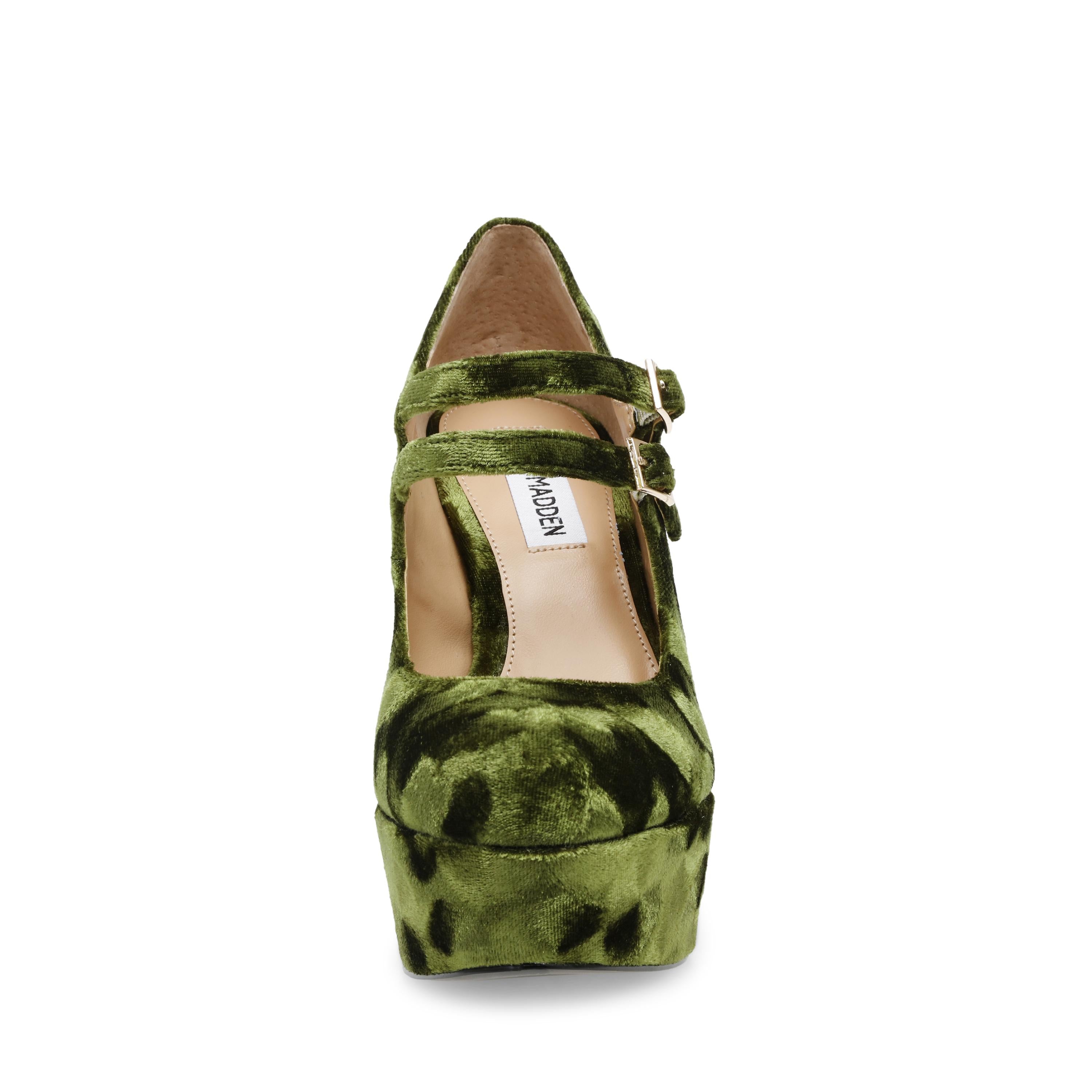 Charged-Up Grn Velvet - Scarpe in Velluto Donna Verdi / Multicolore SMSCHARGED-UP-GRN  STEVE MADDEN 