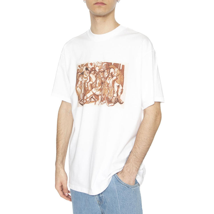 S/S Cai Arfon Bellis T-Shirt White - Maglietta Girocollo Uomo Bianca I034781.02XX  CARHARTT WIP 
