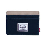 Charlie Cardholder Black Iris Twill - Portacarte Multicolore HERSCHEL