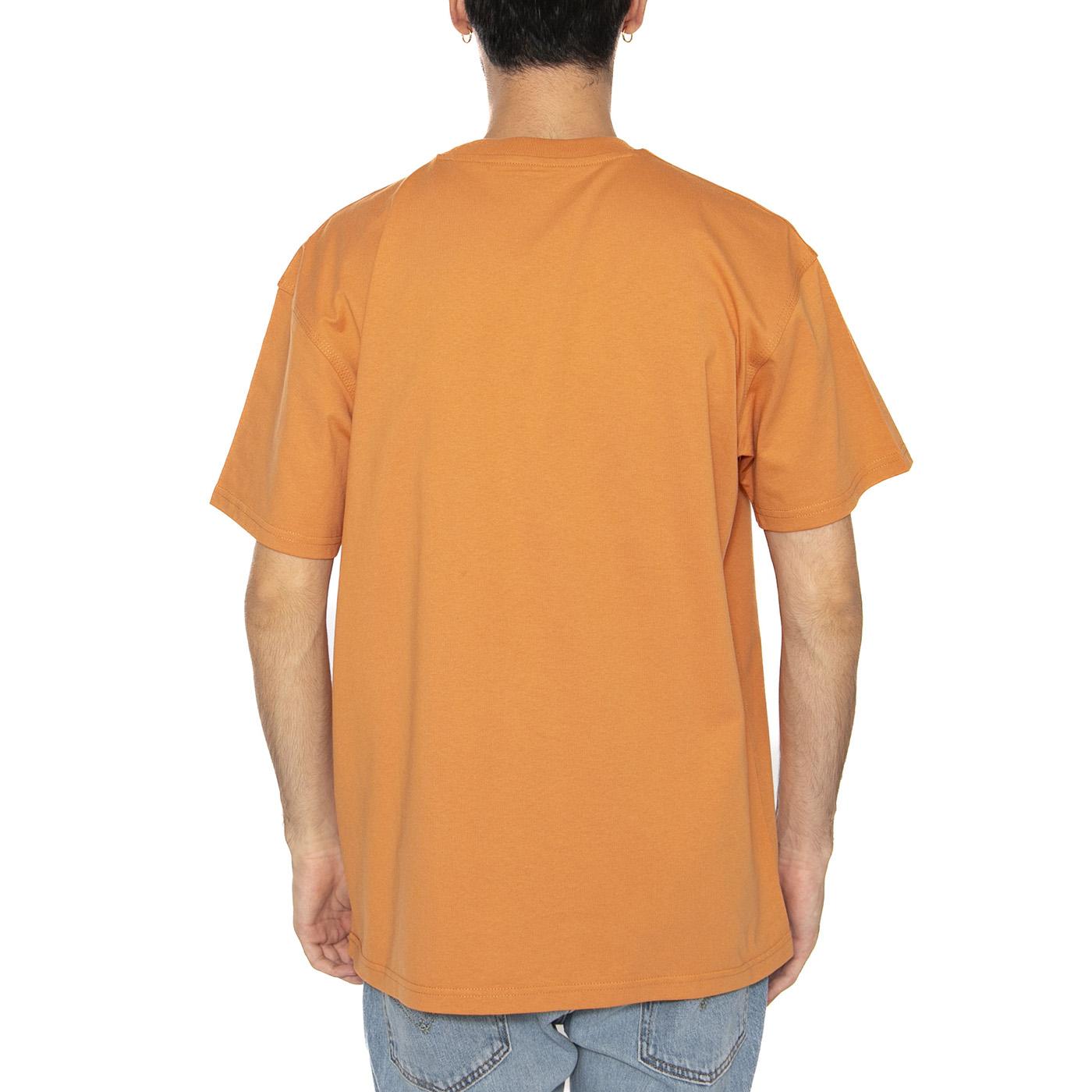 S/S American Script T-Shirt Redhaven - Maglietta Girocollo Uomo Arancione I029956.2ZYXX  CARHARTT WIP 