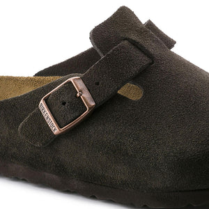 Mens Boston Soft Footbed Mocha Brown Sandals - Narrow Fit 660463  BIRKENSTOCK 