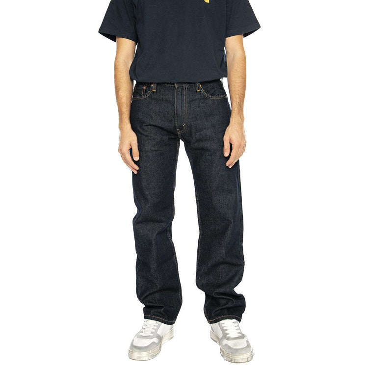 555 Relaxed Straight Good As New Rinse - Pantaloni Denim Jeans Uomo Blu A7223-0004  LEVIS 