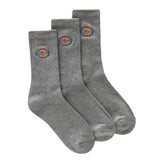 Valley Grove Sock Grey Melange - Set de 3 Paires de Chaussettes Grises DICKIES