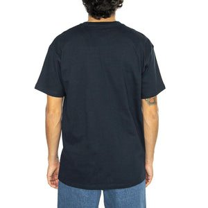 S/S Chase T-Shirt Mizar / Gold - Maglietta Girocollo Uomo Blu I026391.2MZXX  CARHARTT WIP 