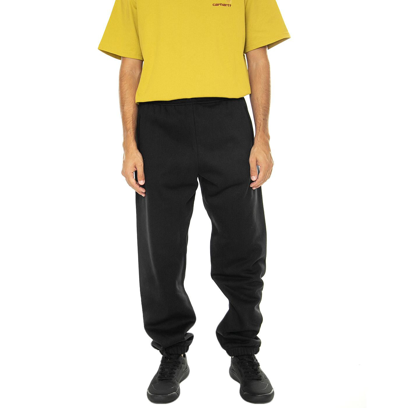 Chase Sweat Pant Black / Gold - Pantaloni Jogging Uomo Neri I033667.00FXX . CARHARTT WIP 