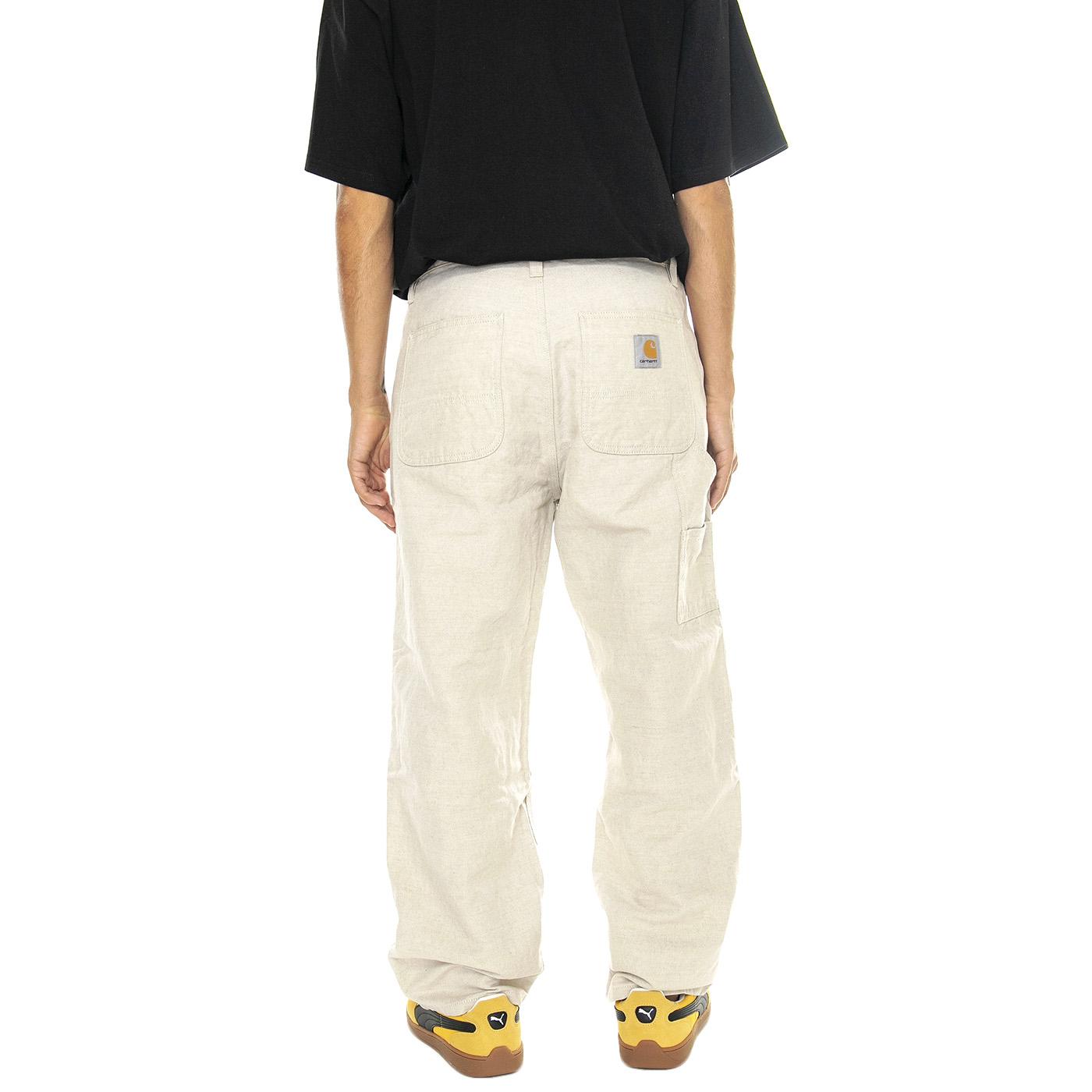 Walter Double Knee Pant Natural rinsed - Pantaloni Uomo Beige I033580.0502  CARHARTT WIP 