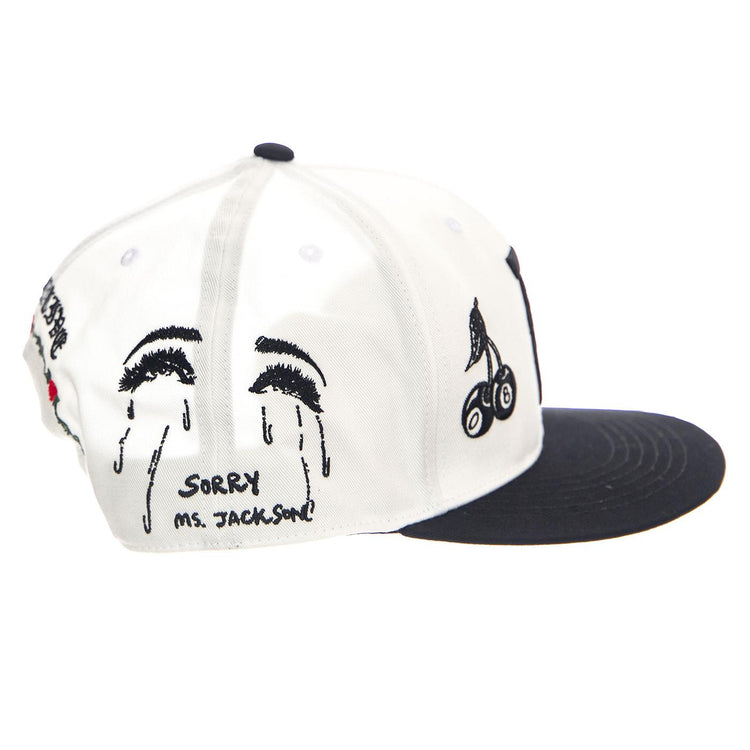 Primitive Jackson Snapback White - Cappellino con Visiera Bianco PA424H09-WHT  PRIMITIVE 