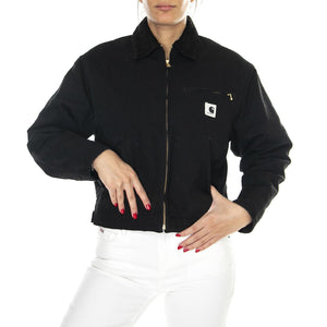 W' OG Detroit Jacket Black / Black /rinsed - Giacca Donna Nera I032236.00E02 . CARHARTT WIP 