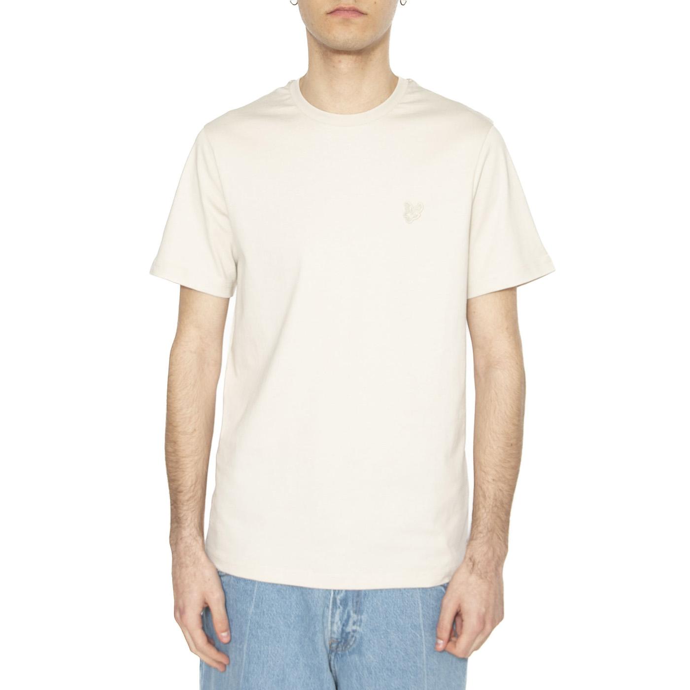 Tonal Eagle Plain T-shirt Cove - Maglietta Giorocollo Uomo Beige TS400TON-W870  LYLE & SCOTT 