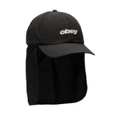 Obey Sahara 6 Panel Trail Cap Black - Casquette à Visière Noir ACCESSOIRES OBEY