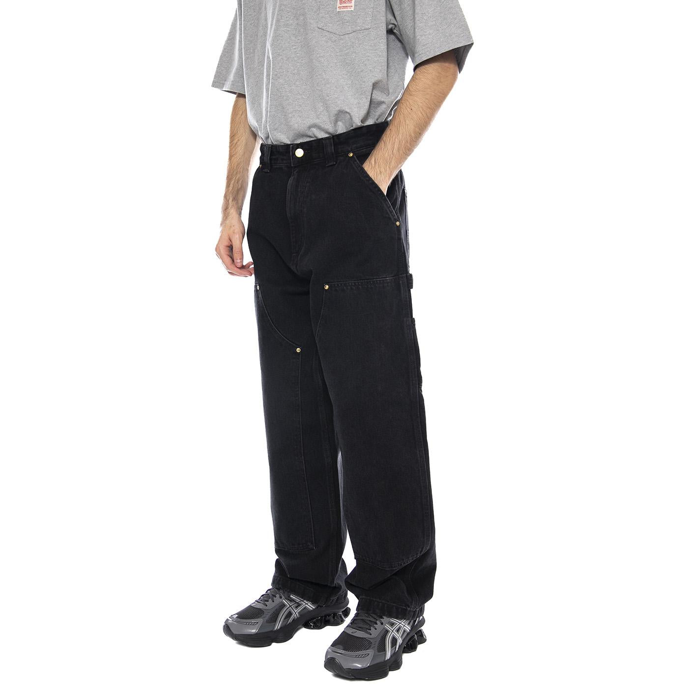 Nash DK Pant -- Pantaloni Uomo Black Stone Washed Neri I032106-8906 . CARHARTT WIP 