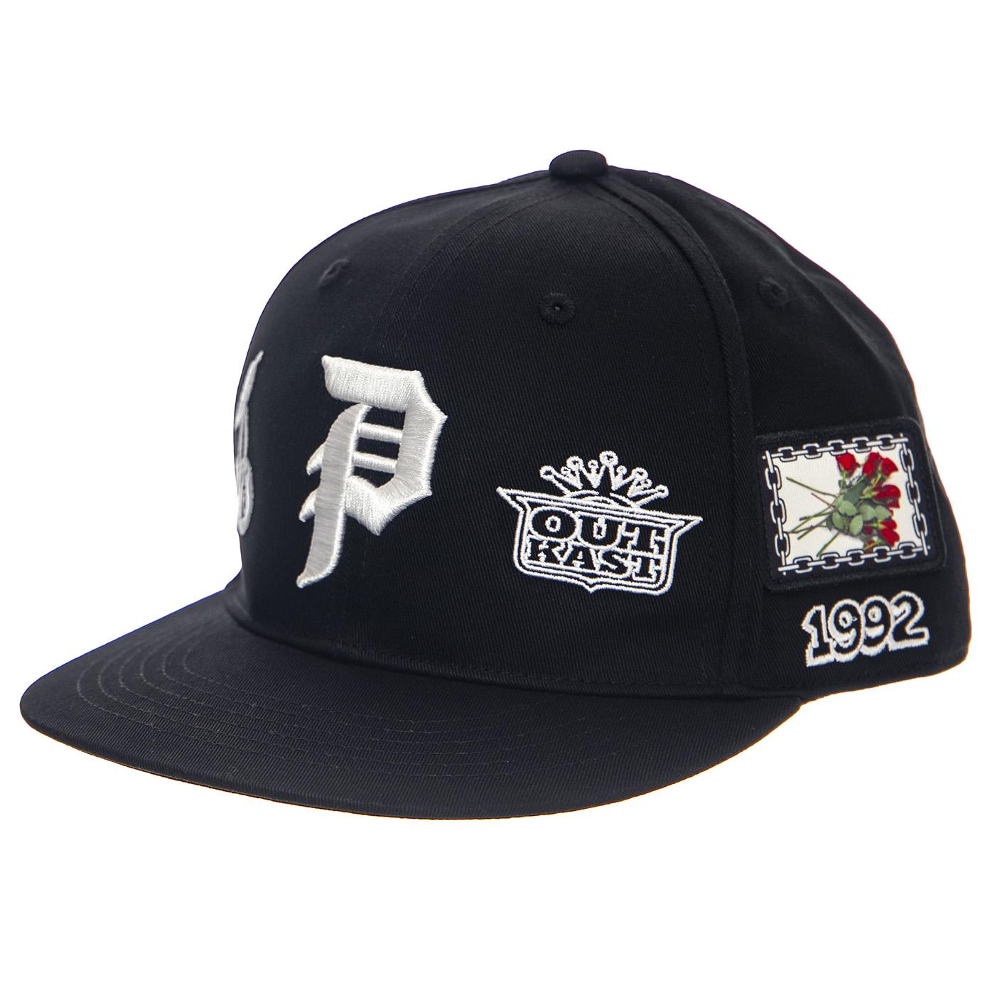 Primitive Jackson Snapback Black - Cappellino con Visiera Nero PA424H09-BLK  PRIMITIVE 