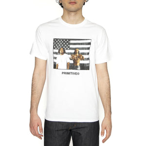 Primitive Stripes Tee White - Maglietta Girocollo Uomo Bianca PAPHO2430-WHT  PRIMITIVE 