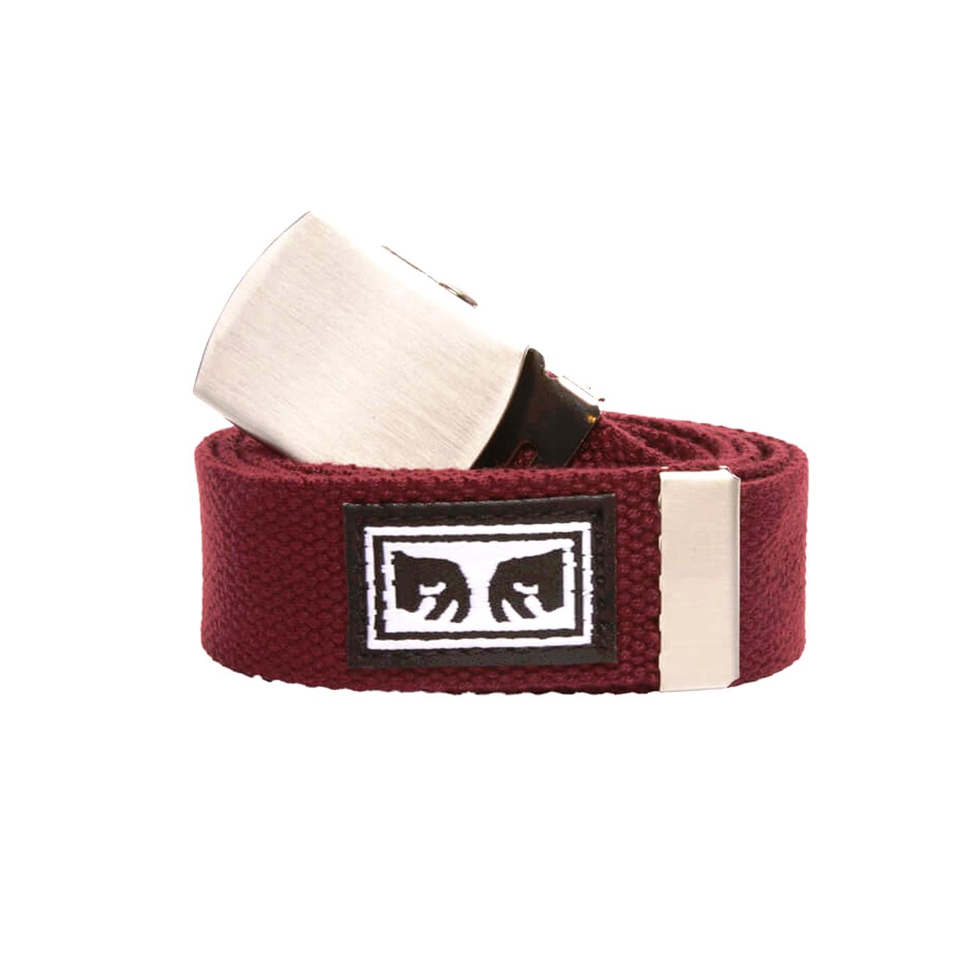 Big Boy Web Belt Burgundy - Cintura Multicolore / Bordeaux 100050026 BUR OBEY 