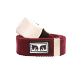 Big Boy Web Belt Burgundy - Ceinture Multicolore / Bordeaux Homme OBEY