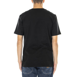 S/S BASE T-SHIRT BLACK / WHITE - Maglietta Girocollo Uomo Nera I026264 0D2XX CARHARTT WIP 