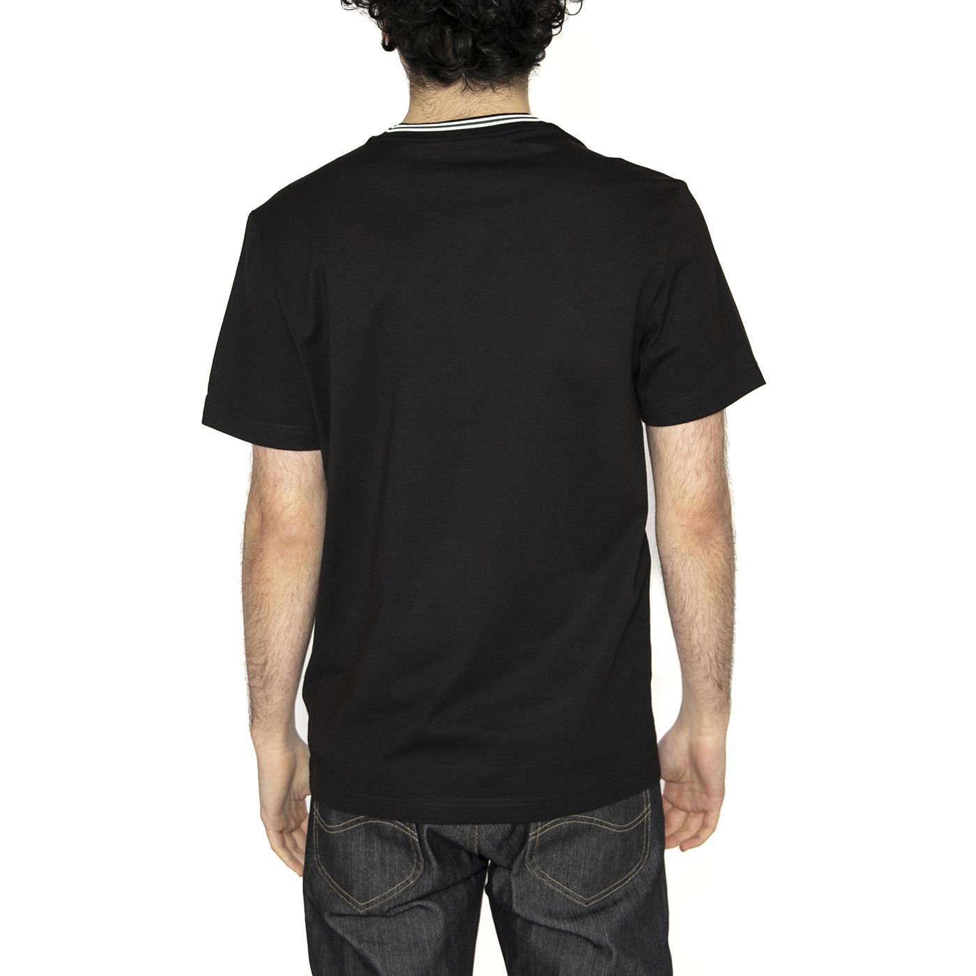 T-Shirt 031 Black - Maglietta Girocollo Uomo Nera TH9903-031  LACOSTE 