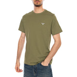 T-SHIRT ESSENTIAL SPORTS BURNT OLIVE - T-shirt Homme Col Rond Vert Homme BARBOUR