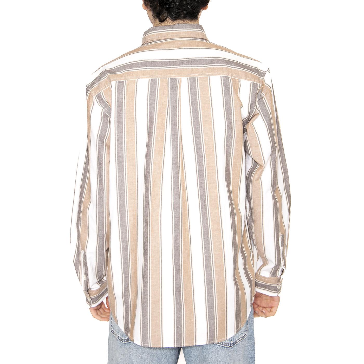 L/S Kendricks Shirt Kendricks Stripe, Liberica - Camicia Uomo Multicolore I034881.2TFXX  CARHARTT WIP 