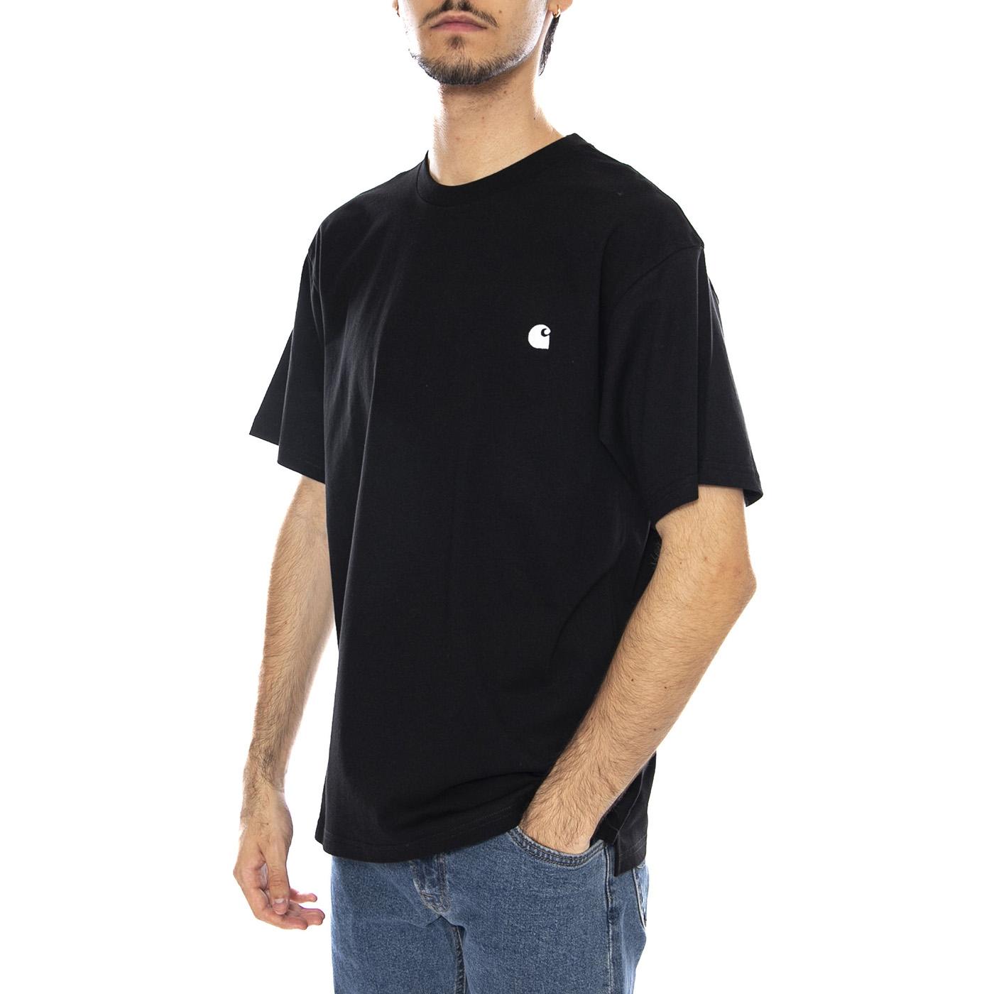 S/S Madison T-Shirt Black / Wax - Maglietta Girocollo Uomo Nera I033000.K02XX . CARHARTT WIP 