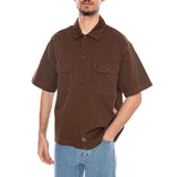 247 GD Work Shirt SS Brown - Chemise Manches Courtes Homme Marron - Homme DICKIES