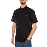 CHEMISE M/C BLACK - Chemise Manches Courtes Homme Noir Homme LACOSTE