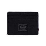 CHARLIE CARDHOLDER BLACK TONAL - Portefeuille Noir ACCESSOIRES HERSCHEL