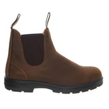 585 Chelsea Boot Cuir Nubuk Ciré Teak - Bottes Unisexe Marron Homme BLUNDSTONE