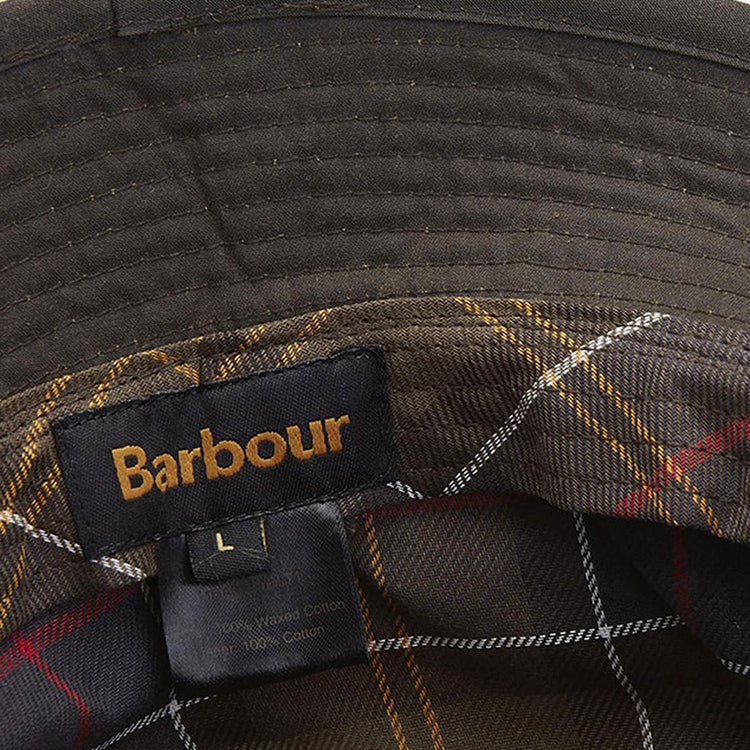 Wax Sports Hat Olive - Cappellino da Pescatore Marrone 222MMHA0001-OL71  BARBOUR 