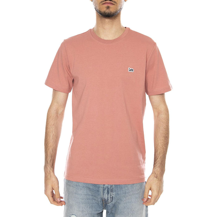 SS PATCH LOGO TEE MALLORY - Maglietta Girocollo Uomo Rosa 112376927 PNK LEE 