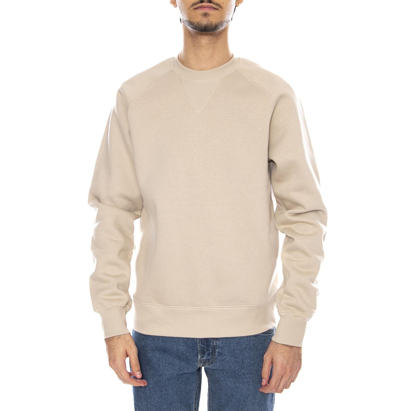 Chase Sweat Fleur De Sel / Gold - Felpa Girocollo Uomo Beige Chase Sweat Fleur De Sel / Gold I033660.38AXX . CARHARTT WIP 