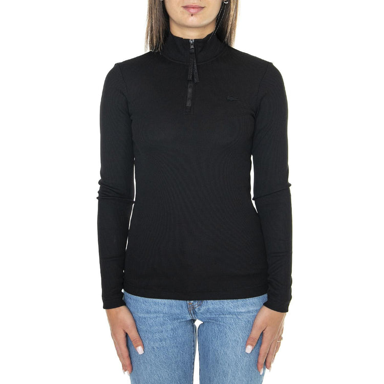 Maglietta M/L DF0885-031 Black - Maglia Donna Nera DF0885-031  LACOSTE 