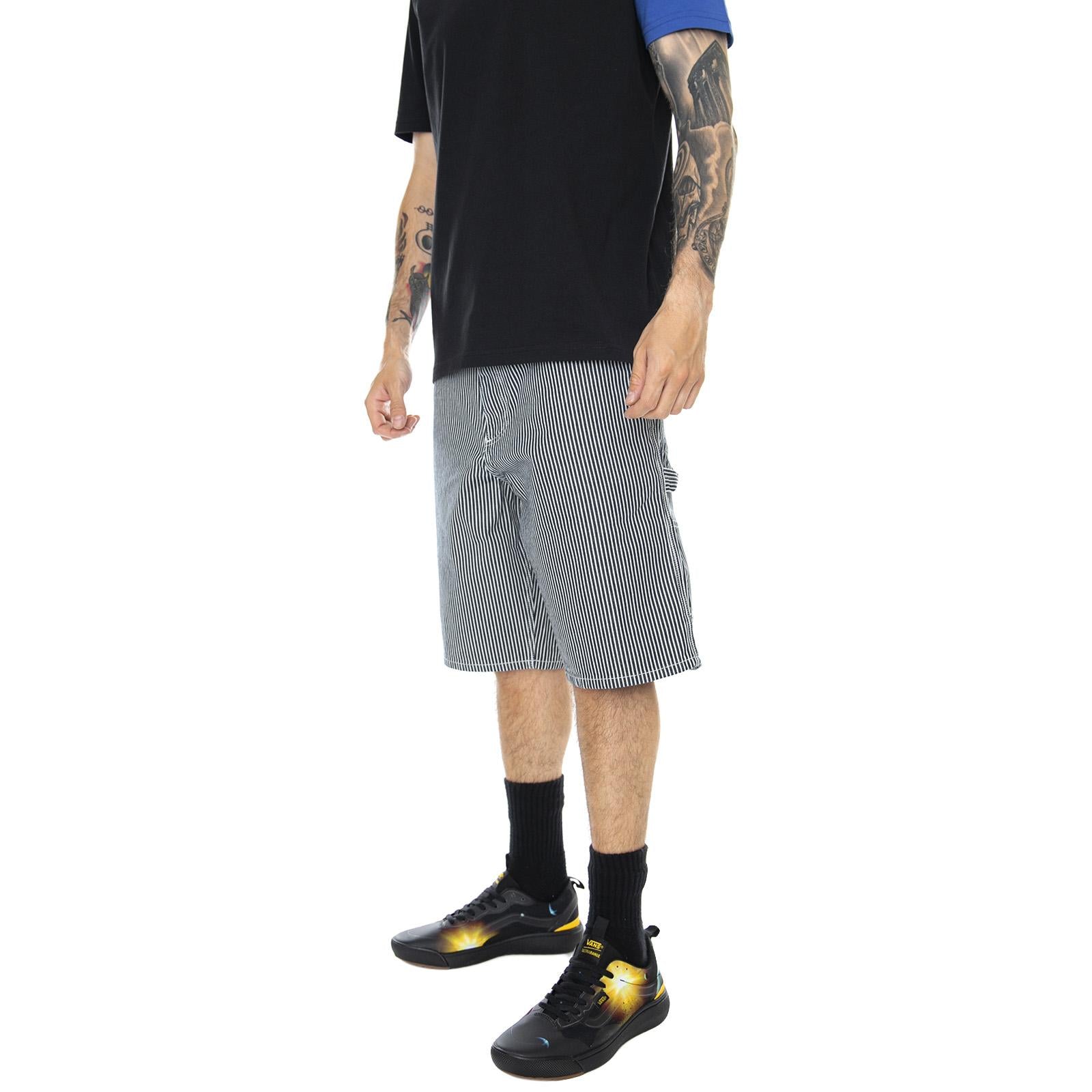 Single Knee Shorts - Blue / White - Bermuda Uomo Blu / Bianchi I027947.981.02.00  CARHARTT WIP 