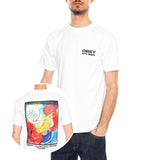 Obey Art Department Tee White - T-shirt Col Rond Homme Blanc - Homme OBEY
