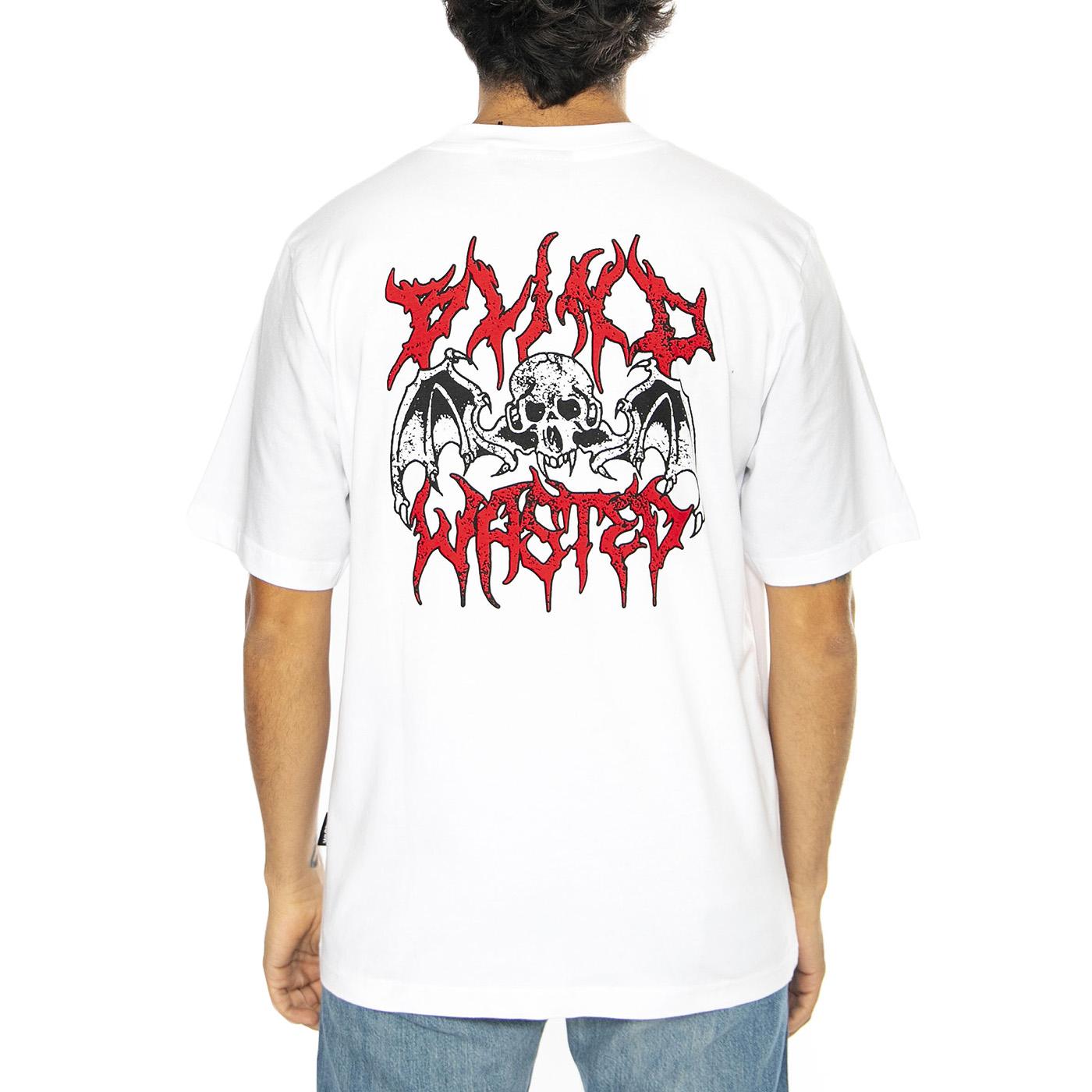 T-Shirt Bones White - Maglietta Girocollo Uomo Bianca T-SHIRT BONES - WHITE  WASTED PARIS 