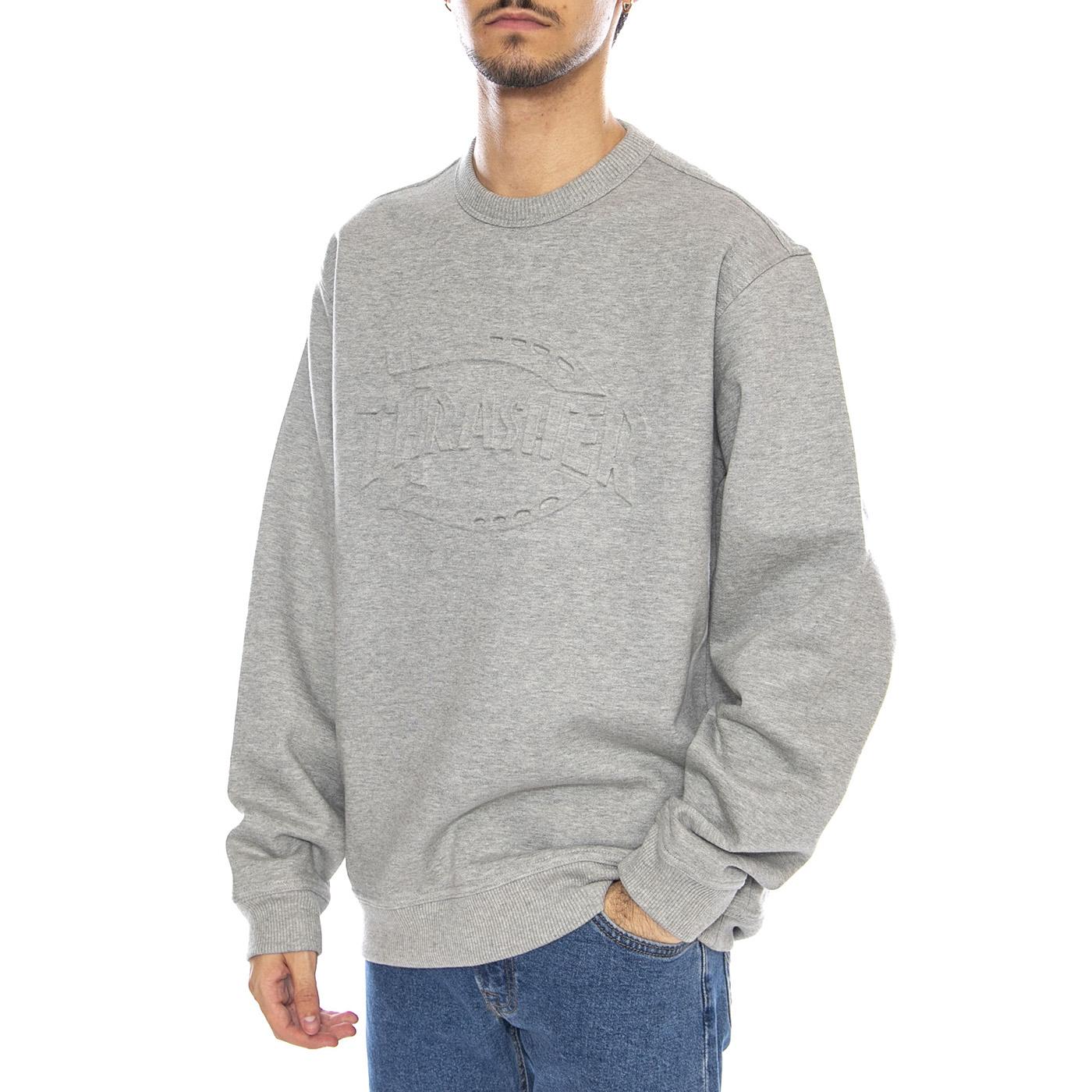 THRASHER X DICKIES Sweatshirt Grey Melange - Fekpa Girocollo Uomo Grigia DK0A88Q4GYM1 . DICKIES 