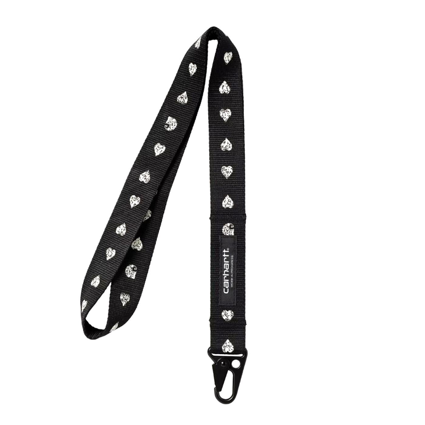 Drewe Keychain Heart C Pinstripe, Black / Natural - Portachiavi Nero I034614.2S0XX  CARHARTT WIP 