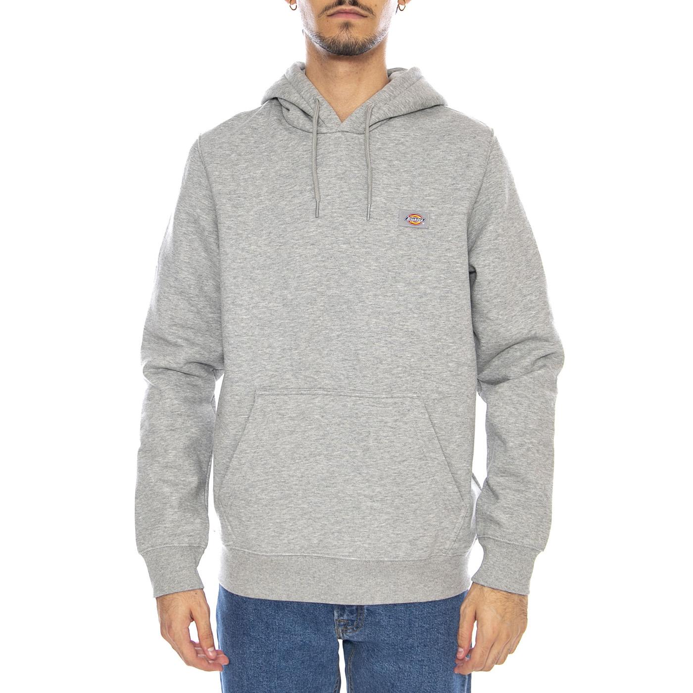 Oakport Hoodie Heather Grey - Felpa con Cappuccio Uomo Grigia DK0A4XCDHG01 . DICKIES 