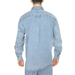 L/S Lucas Shirt Blue - Camicia Denim Jeans Uomo Blu I034525.0135  CARHARTT WIP 