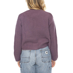 W Mira Sweater - Viola - Maglione Girocollo a Coste Donna I035382_33I_XX . CARHARTT WIP 