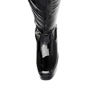 ANNEXED BLACK PATENT - Stivale Donna Nero SMSANNEXED-BLK . STEVE MADDEN 