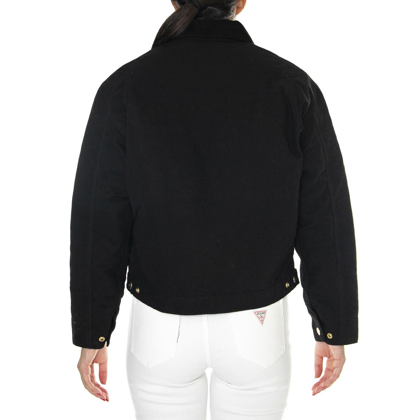 W' OG Detroit Jacket Black / Black /rinsed - Giacca Donna Nera I032236.00E02 . CARHARTT WIP 