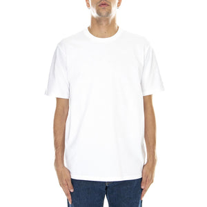M' S/S Base T-Shirt White / Black - Maglietta Girocollo Uomo Bianca I026264.00A.XX.03  CARHARTT WIP 