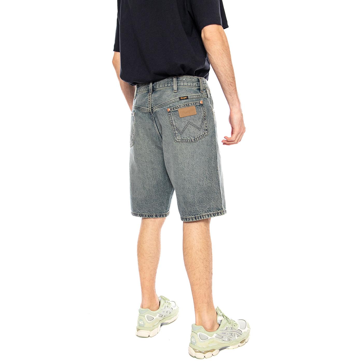 COWBOY SHORTS CANYON SHADE - Bermuda Denim Jeans Uomo Blu 112378440 BL WRANGLER 