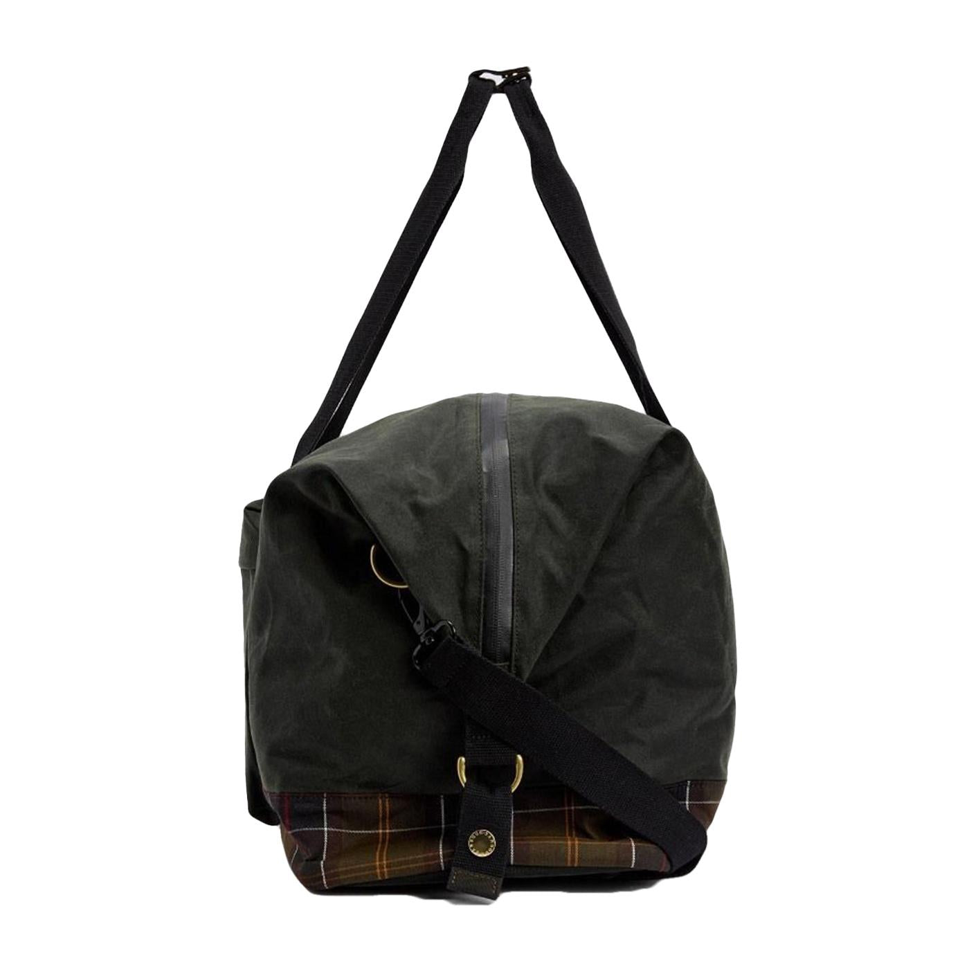 Field Wax Holdall Sage - Borsa a Tracolla Verde UBA0715 SG91 BARBOUR 
