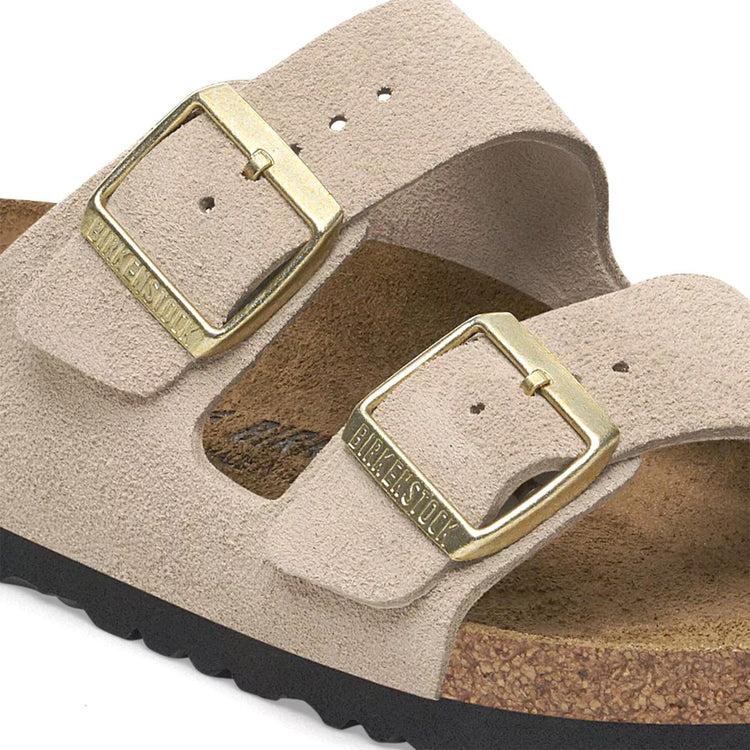 Arizona Sandcastle, Suede Leather - Sandali Donna Beige 1029260  BIRKENSTOCK 