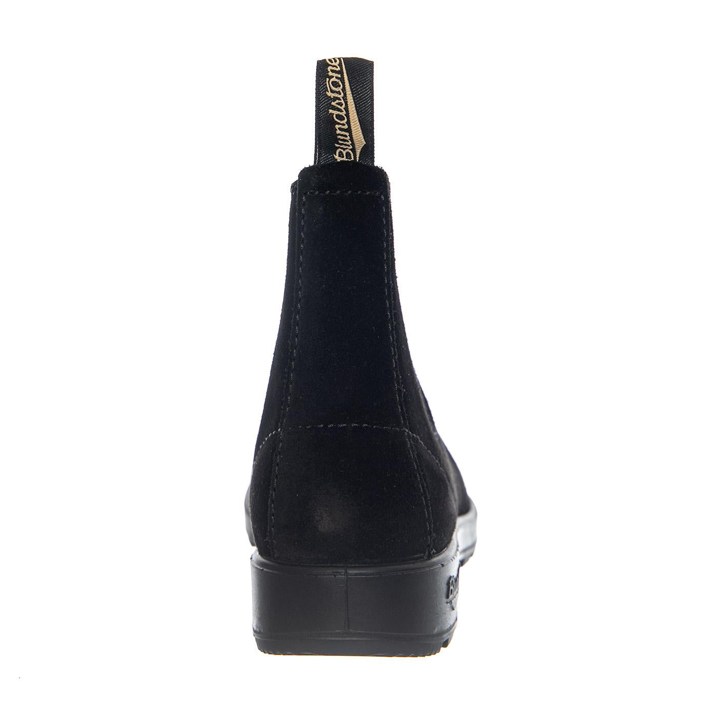 585 Chelsea Boot Waxed Nubuk Leather - Black & Black - Stivaletti Uomo Neri 252 2405 BLUNDSTONE 
