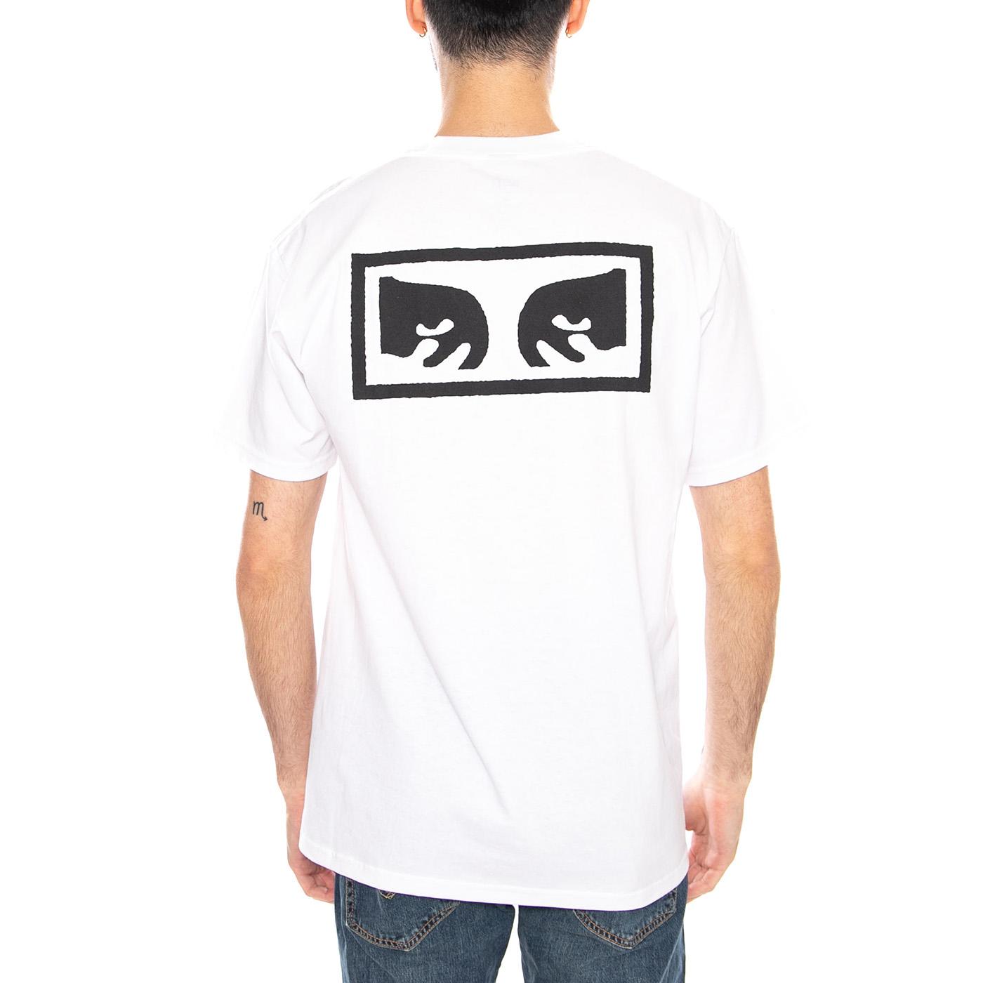 OBEY Eyes 3 Tee White - Maglietta Girocollo Uomo Bianca 165261826 WHT OBEY 