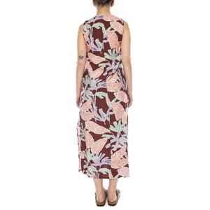 VESTIDO LARGO CON ESTAMPADO MANGLAR FLOWERS - Abito Donna Floreale Lungo 61W/11230 FLW WILD PONY 